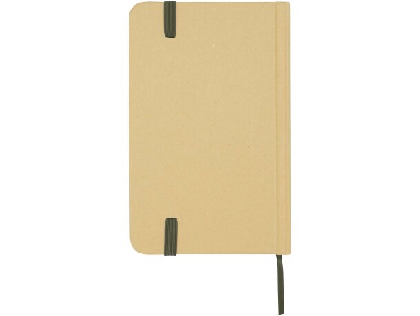 Libreta tapa dura A6 Reed con papel certificado FSC Verde bosque detalle 8