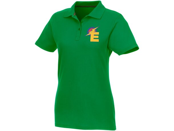 Polo de manga corta para mujer Helios con logo