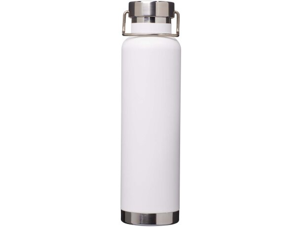 Botella Thor 650ml acero inoxidable reciclado certificado RCS Blanco detalle 2