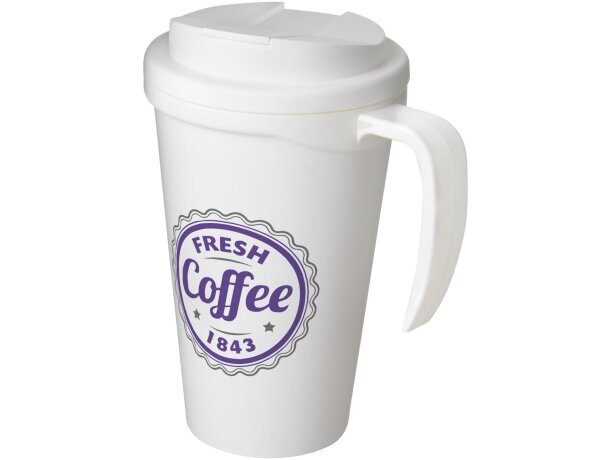 Americano® Grande taza 350 ml con tapa antigoteo personalizada