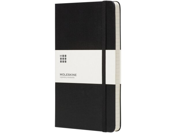 Libreta tapa dura rayada Classic Moleskine certificada FSC Negro intenso detalle 4