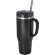 Vaso térmico con pajita Melbourne 1200ml acero reciclado Negro intenso