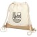 Mochila de cuerdas de yute de algodón 5L Delhi Natural/natural detalle 1
