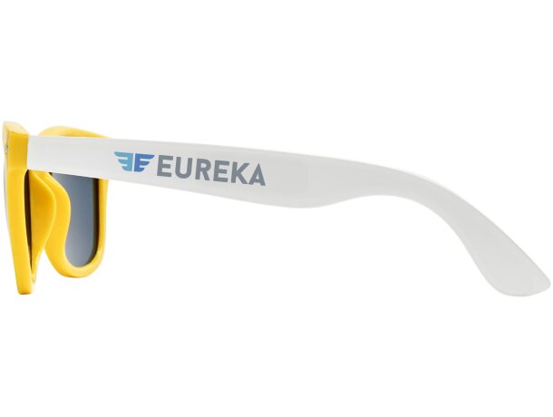 Gafas de sol de color liso Sun Ray Amarillo detalle 16