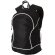 Mochila bicolor con ribetes blancos negro intenso barata