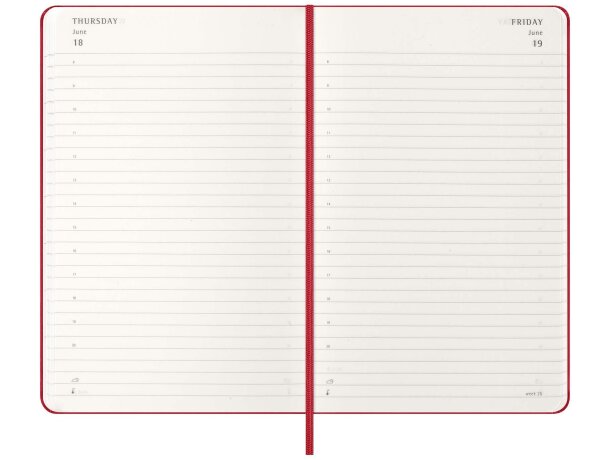 Agenda diaria Moleskine con tapa dura y cierre elástico 2026 detalle 11
