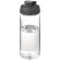 Bidón deportivo con tapa Flip de 600 ml H2O Active® Octave Tritan™ Transparente claro/gris