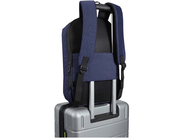 Mochila antirrobo Luma con compartimento acolchado para portátil Azul marino detalle 10