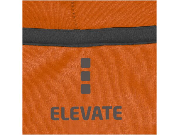 Sudadera con cremallera y capucha contrastada Naranja detalle 5