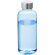 Botella deportiva sencilla con tapa de aluminio personalizada azul transparente