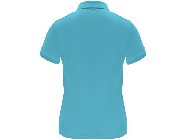 Polo deportivo de manga corta para mujer Monzha Roly Azul turquesa detalle 18