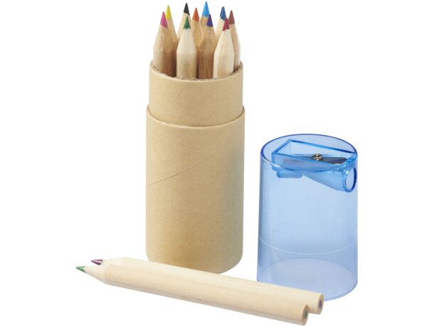 Set de 12 lápices de colores con sacapuntas Hef Amarillo detalle 12