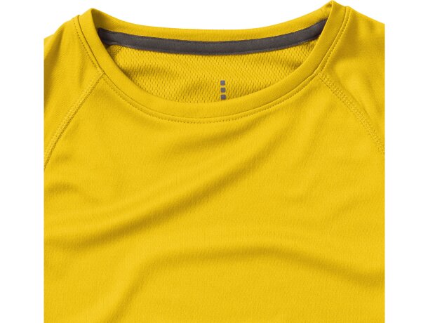 Camiseta manga corta de mujer niagara de Elevate 135 gr Amarillo detalle 10