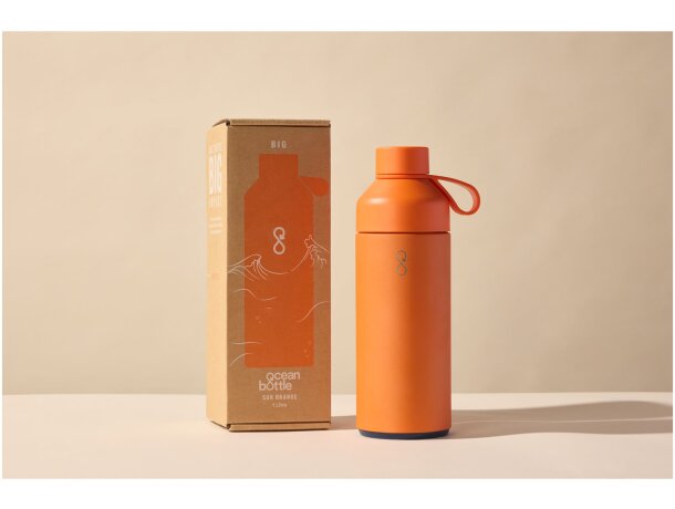 Botella agua Big Ocean Bottle 1000ml acero inoxidable reciclado detalle 13