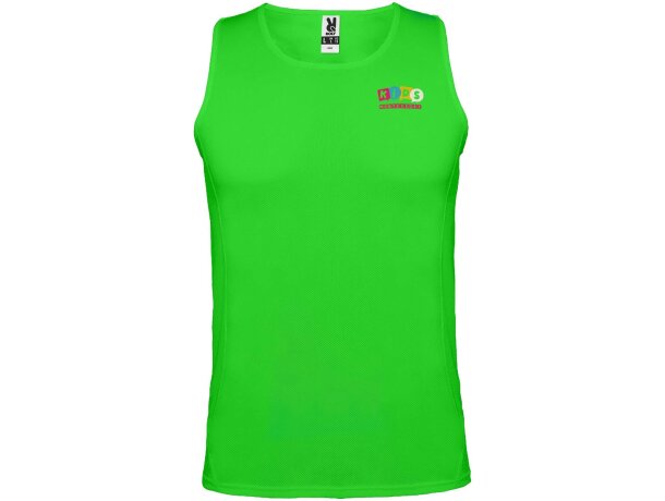 Camiseta deportiva sin mangas infantil Andre de Roly Lima detalle 13