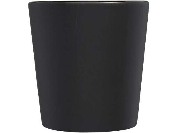 Taza de cerámica Ross 280 ml con acabado mate Negro mate detalle 2