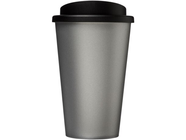 Vaso térmico Americano 350 ml con aislamiento de doble pared Plateado/negro intenso detalle 74
