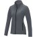 Chaqueta polar mujer Zelus con microforro 140 g/m² Gris tormenta