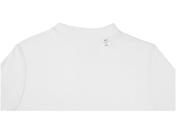 Polo manga corta Deimos cool fit para hombre Blanco detalle 4