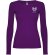 Camiseta manga larga mujer algodón 100% Roly Extreme Morado detalle 33
