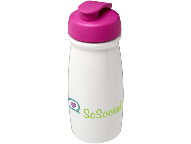 H2O Active® Pulse Bidón deportivo con Tapa Flip de 600 ml Blanco/rosa detalle 44