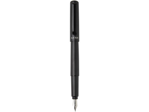 Pluma estilográfica Lucetta de aluminio reciclado negro mate Negro intenso detalle 2