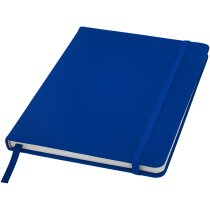 Cuaderno A5 publicitario PVC 96 hojas lisas 60g marcapáginas azul