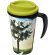 Taza térmica personalizada en pp 350ml Negro intenso/lima