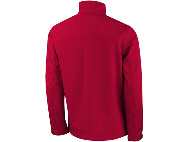 Chaqueta softshell Maxson hombre impermeable transpirable Rojo detalle 3
