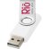 Memoria USB Rotate 2GB con protección giratoria de aluminio Blanco/plateado detalle 5