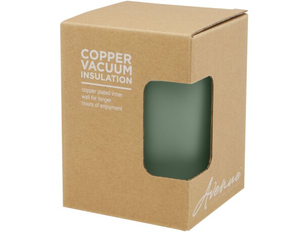 Vaso isotérmico Lagan con tapa bambú y aislamiento al vacío Verde mezcla detalle 21