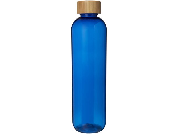 Bidón Ziggs 1000 ml PET reciclado con tapa bambú certificado Azul detalle 6