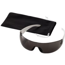 Gafas de sol deportivas con patillas blancas merchandising negro intenso Gafas de sol deportivas con patillas blancas merchandising negro intenso