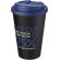 Vaso de plástico con cierre clip y tapa de rosca pp reciclado 350ml Azul/negro intenso detalle 15