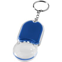 Llavero linterna con lupa personalizado azul medio Llavero linterna con lupa personalizado azul medio