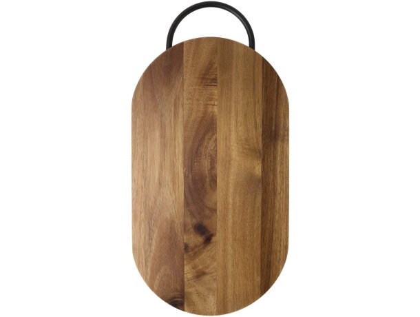 Tabla de cortar Julienne de madera de acacia con mango de hierro Madera detalle 2