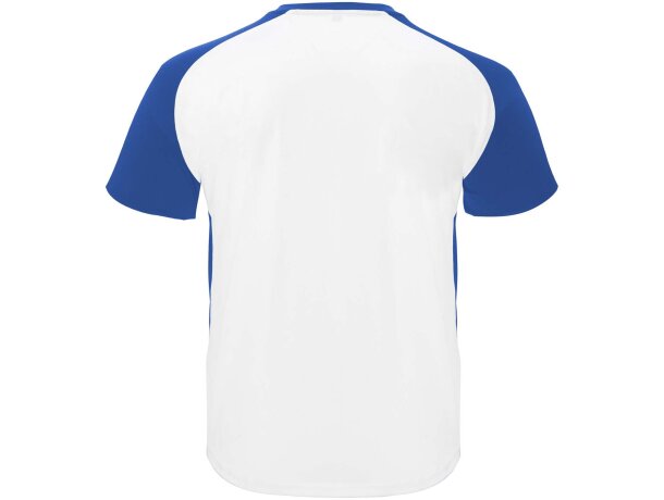 Camiseta deportiva Bugatti Roly cool fit unisex Blanco/azul real detalle 2