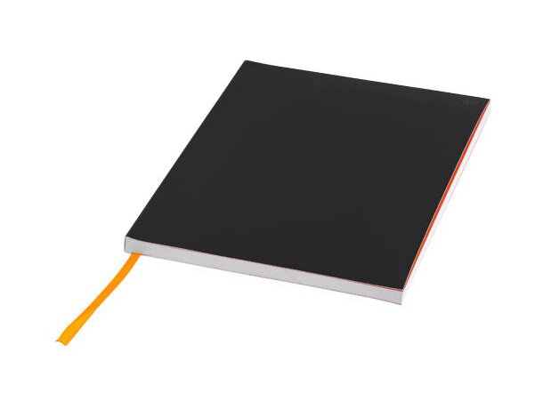 Libreta tamaño A5 con banda elástica horizontal negro intenso Libreta tamaño A5 con banda elástica horizontal negro intenso