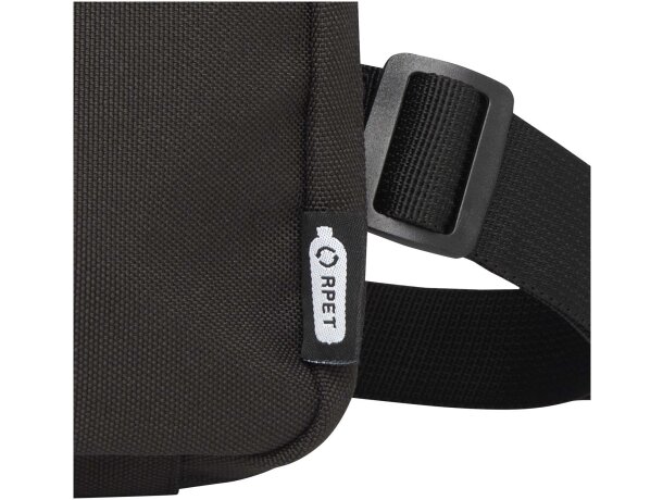 Neceser modular de poliéster reciclado certificado GRS Roam Negro intenso detalle 4