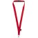 Lanyard Tom de PET reciclado con cierre independiente Rojo