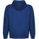Sudadera unisex algodón orgánico Vinson Roly con capucha Azul real detalle 12