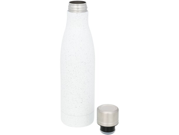 Botella de 500 ml con aislamiento de cobre al vacío moteada Vasa Blanco detalle 7