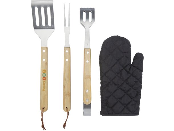 Set de barbacoa de 5 piezas Gril Negro intenso detalle 1