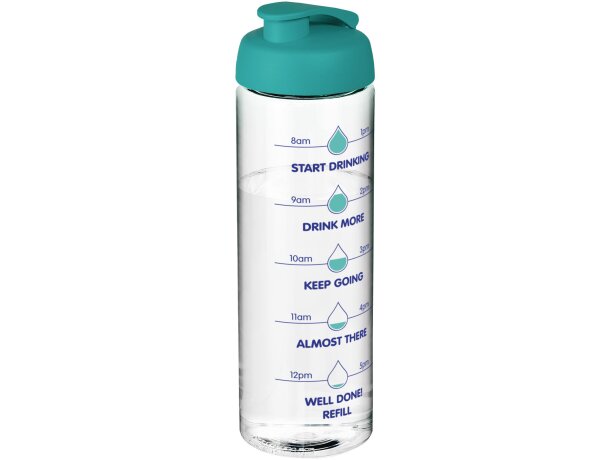 H2O Active® Vibe Bidón deportivo con tapa Flip de 850 ml Transparente/azul aqua detalle 17