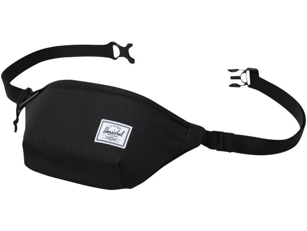 Riñonera Herschel Classic en poliéster reciclado EcoSystem Negro intenso detalle 3