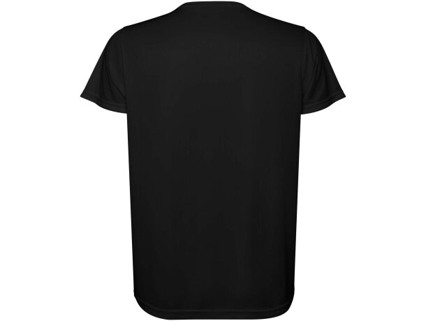 Camiseta técnica hombre Estoril Roly poliéster reciclado Negro intenso detalle 14