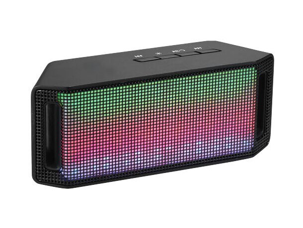 Altavoz con luces led para fiestas personalizada negro intenso Altavoz con luces led para fiestas personalizada negro intenso