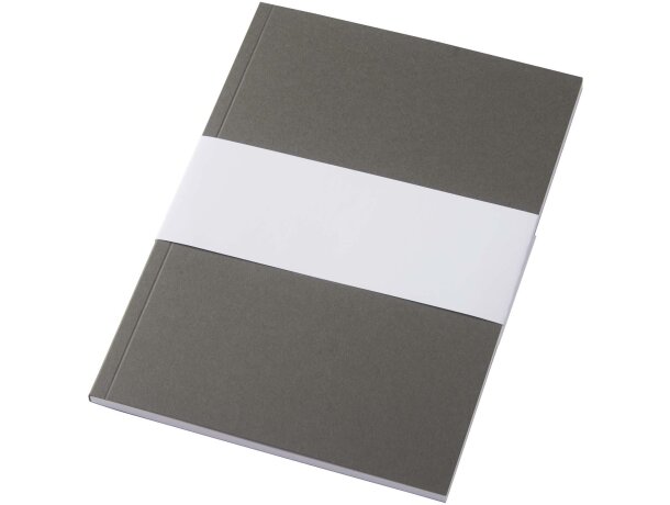 Libreta A5 tapa blanda Novella Austen papel certificado FSC Gris detalle 20