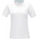 Camiseta orgánica GOTS de manga corta para mujer Azurite Blanco detalle 3
