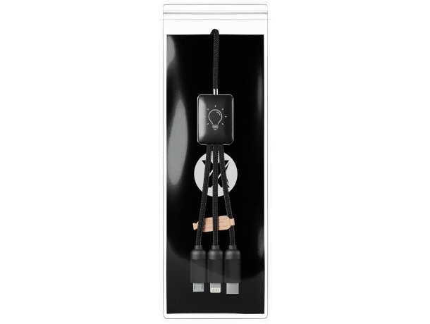 Cable de carga extensible 5 en 1 SCX.design C28 Azul/negro intenso detalle 10